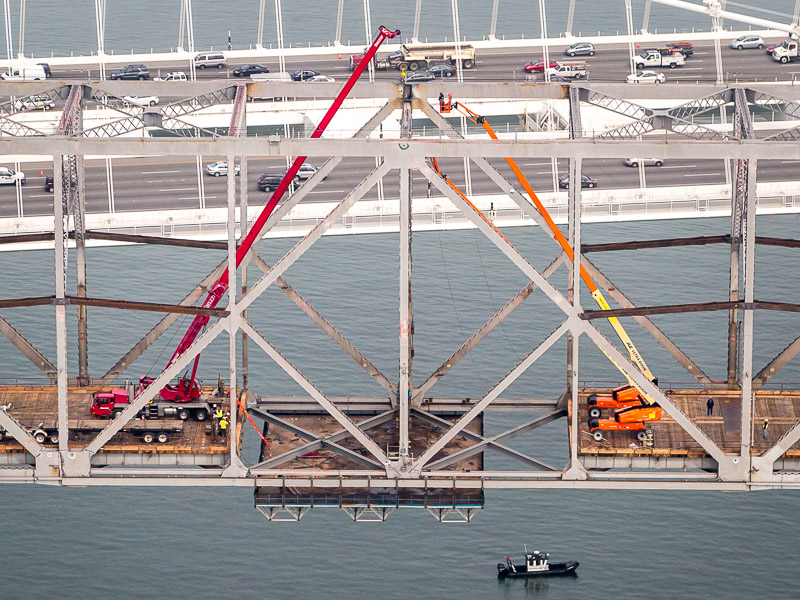 California Engineerin Contractors - Bay Bridge Cut in Two